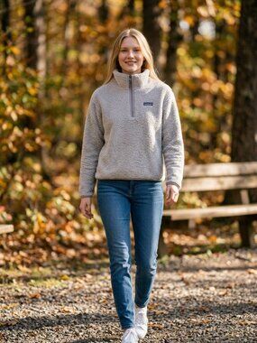 Patagonia Los Gatos 1/4-Zip Fleece Pullover – Light Grey